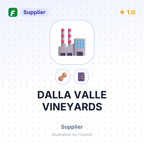 DALLA VALLE VINEYARDS – summary card, no photo uploaded yet