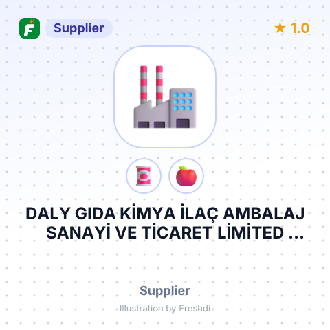 DALY GIDA KİMYA İLAÇ AMBALAJ SANAYİ VE TİCARET LİMİTED ŞİRKETİ – summary card, no photo uploaded yet