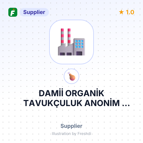 DAMİİ ORGANİK TAVUKÇULUK ANONİM ŞİRKETİ. – summary card, no photo uploaded yet