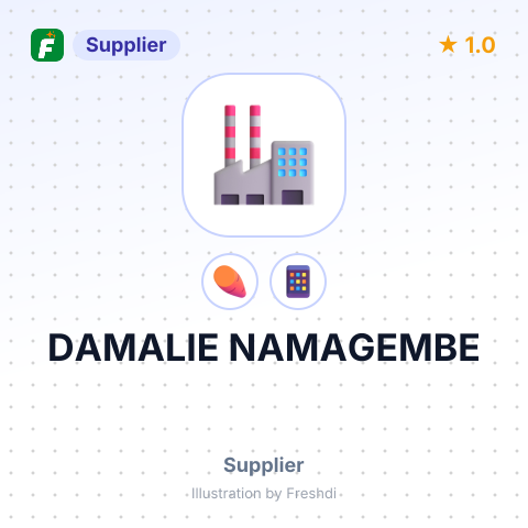 DAMALIE NAMAGEMBE – summary card, no photo uploaded yet