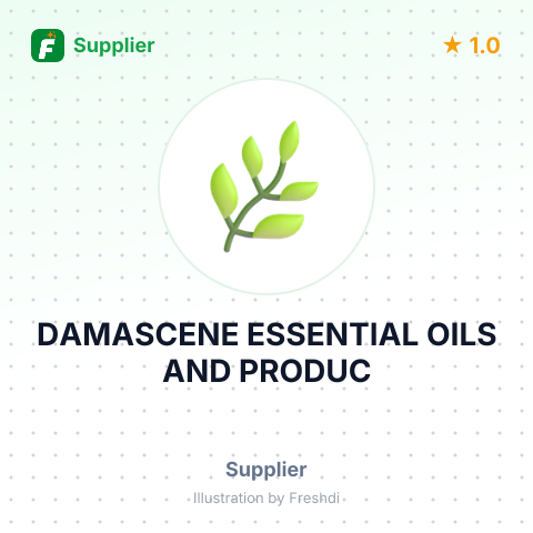 DAMASCENE ESSENTIAL OILS AND PRODUC – summary card, no photo uploaded yet