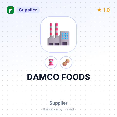 DAMCO FOODS – summary card, no photo uploaded yet