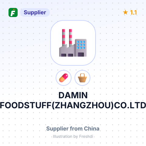 DAMIN FOODSTUFF(ZHANGZHOU)CO.LTD – summary card, no photo uploaded yet