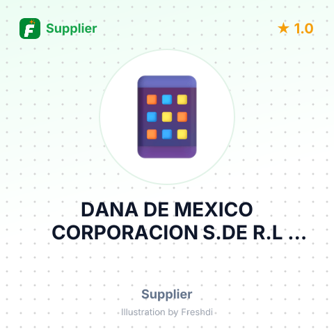 DANA DE MEXICO CORPORACION S.DE R.L DE.C.V – summary card, no photo uploaded yet