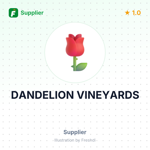 DANDELION VINEYARDS – summary card, no photo uploaded yet