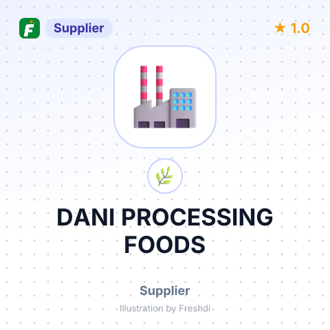DANI PROCESSING FOODS – summary card, no photo uploaded yet