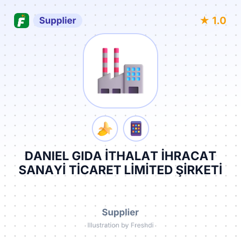 DANIEL GIDA İTHALAT İHRACAT SANAYİ TİCARET LİMİTED ŞİRKETİ – summary card, no photo uploaded yet