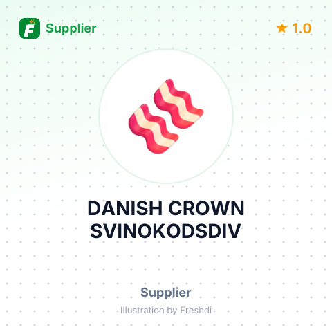 DANISH CROWN SVINOKODSDIV – summary card, no photo uploaded yet
