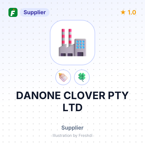 DANONE CLOVER PTY LTD – summary card, no photo uploaded yet