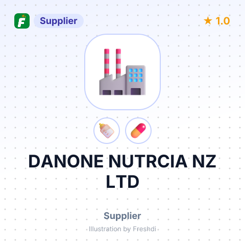 DANONE NUTRCIA NZ LTD – summary card, no photo uploaded yet