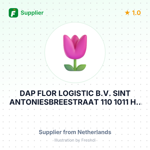 DAP FLOR LOGISTIC B.V. SINT ANTONIESBREESTRAAT 110 1011 HB AMSTERDAM THE NETHERLANDS – summary card, no photo uploaded yet