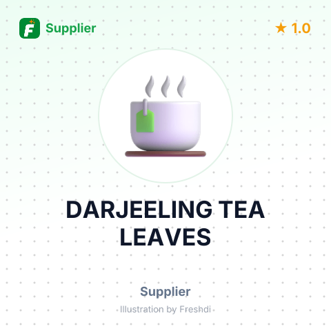 DARJEELING TEA LEAVES – summary card, no photo uploaded yet
