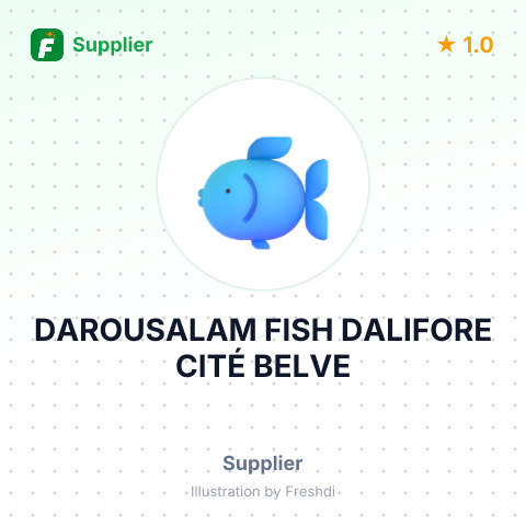 DAROUSALAM FISH DALIFORE CITÉ BELVE – summary card, no photo uploaded yet
