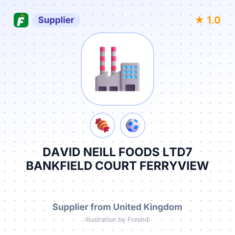 DAVID NEILL FOODS LTD7 BANKFIELD COURT FERRYVIEW CH623N BUSINESS PARK BROMBOROUGH WIRRAL – summary card, no photo uploaded yet