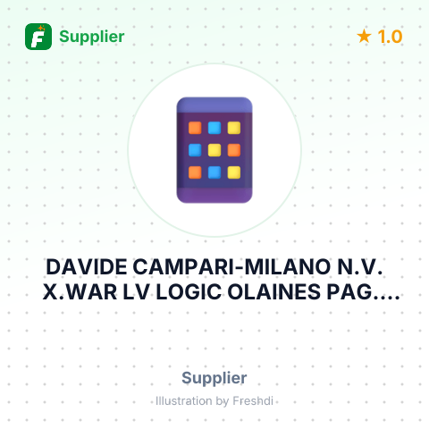 DAVIDE CAMPARI-MILANO N.V. X.WAR LV LOGIC OLAINES PAG., RIGAS RAJ., LATVIA – summary card, no photo uploaded yet