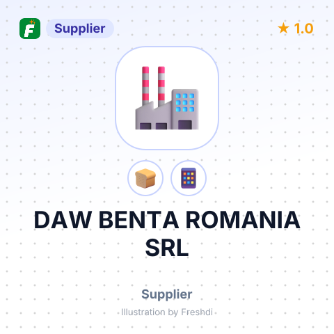 DAW BENTA ROMANIA SRL – summary card, no photo uploaded yet