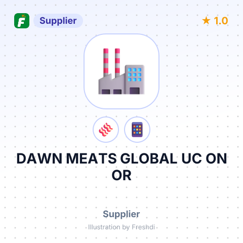 DAWN MEATS GLOBAL UC ON OR – summary card, no photo uploaded yet