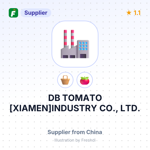 DB TOMATO [XIAMEN]INDUSTRY CO., LTD. – summary card, no photo uploaded yet