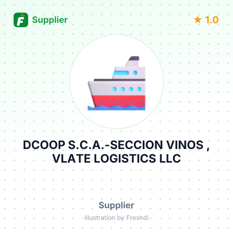 DCOOP S.C.A.-SECCION VINOS , VLATE LOGISTICS LLC – summary card, no photo uploaded yet