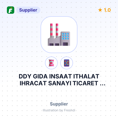 DDY GIDA INSAAT ITHALAT IHRACAT SANAYI TICARET ANONIM SIRKETI – summary card, no photo uploaded yet