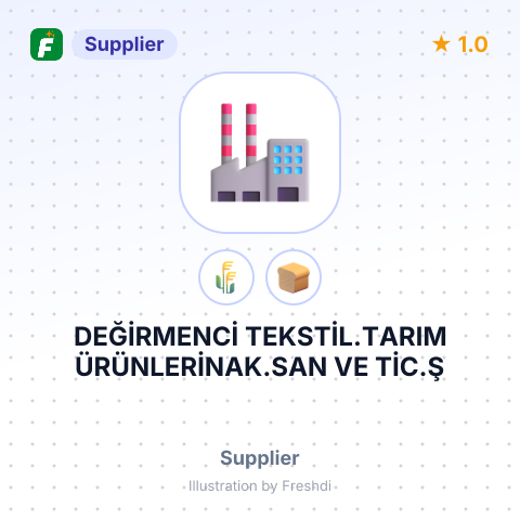 DEĞİRMENCİ TEKSTİL.TARIM ÜRÜNLERİNAK.SAN VE TİC.Ş – summary card, no photo uploaded yet