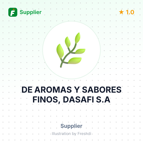 DE AROMAS Y SABORES FINOS, DASAFI S.A – summary card, no photo uploaded yet