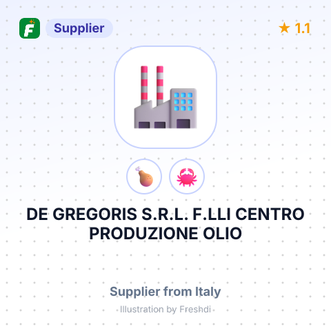 DE GREGORIS S.R.L. F.LLI CENTRO PRODUZIONE OLIO – summary card, no photo uploaded yet