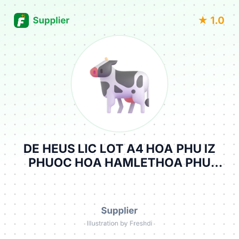 DE HEUS LIC LOT A4 HOA PHU IZ PHUOC HOA HAMLETHOA PHU COMMUNEVIETNAM – summary card, no photo uploaded yet