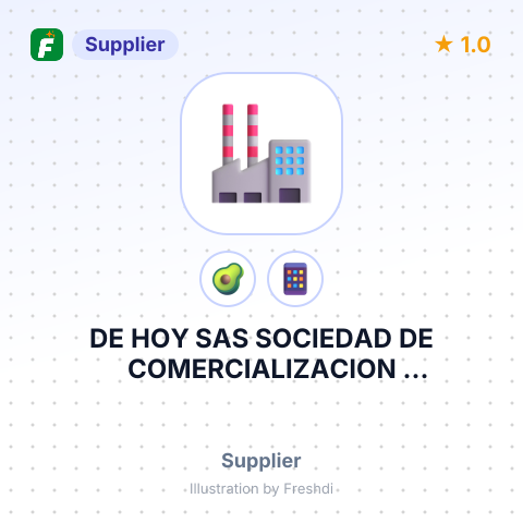 DE HOY SAS SOCIEDAD DE COMERCIALIZACION INTERNACIONAL – summary card, no photo uploaded yet