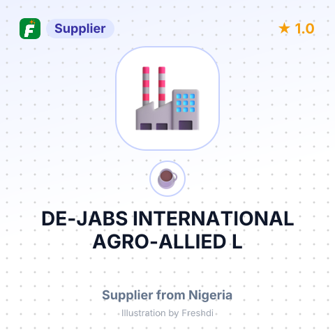 DE-JABS INTERNATIONAL AGRO-ALLIED L – summary card, no photo uploaded yet