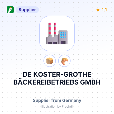 DE KOSTER-GROTHE BÄCKEREIBETRIEBS GMBH – summary card, no photo uploaded yet