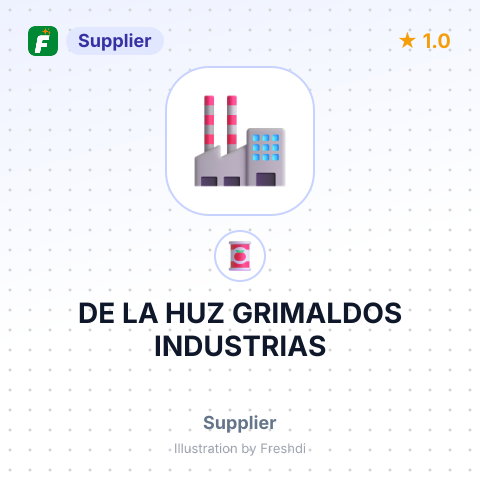 DE LA HUZ GRIMALDOS INDUSTRIAS – summary card, no photo uploaded yet