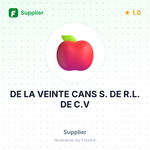 DE LA VEINTE CANS S. DE R.L. DE C.V – summary card, no photo uploaded yet