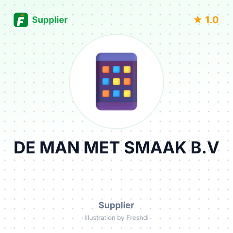 DE MAN MET SMAAK B.V – summary card, no photo uploaded yet
