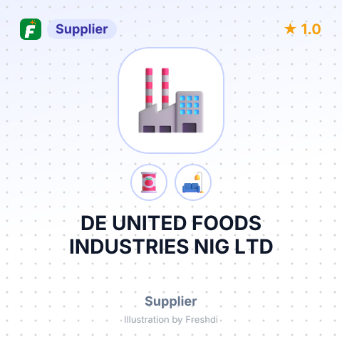 DE UNITED FOODS INDUSTRIES NIG LTD – summary card, no photo uploaded yet