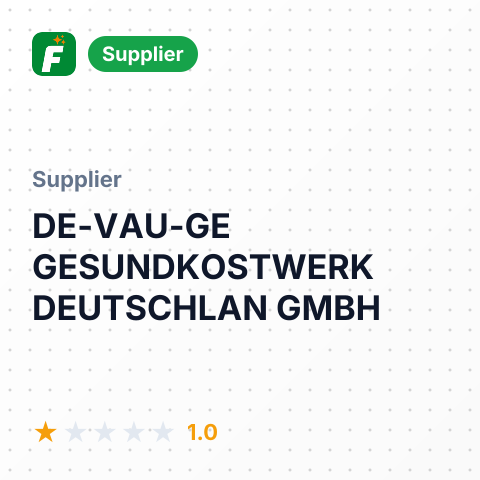 DE-VAU-GE GESUNDKOSTWERK DEUTSCHLAN GMBH – summary card, no photo uploaded yet