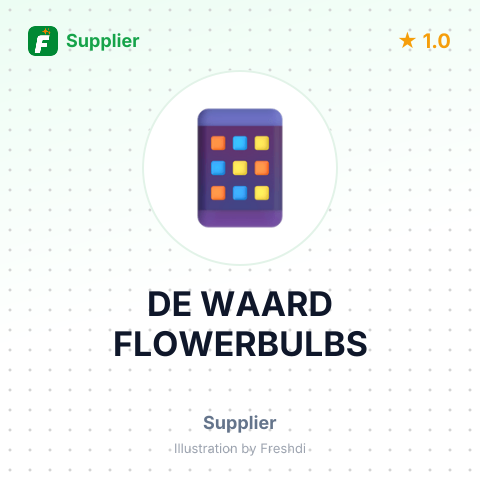 DE WAARD FLOWERBULBS – summary card, no photo uploaded yet