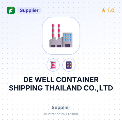 DE WELL CONTAINER SHIPPING THAILAND CO.,LTD – summary card, no photo uploaded yet