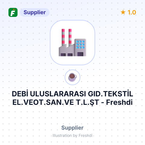 DEBİ ULUSLARARASI GID.TEKSTİL EL.VEOT.SAN.VE T.L.ŞT – summary card, no photo uploaded yet