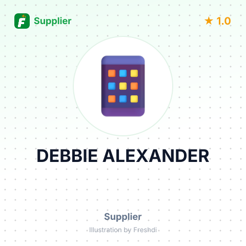 DEBBIE ALEXANDER – summary card, no photo uploaded yet