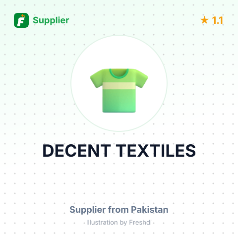 DECENT TEXTILES – summary card, no photo uploaded yet