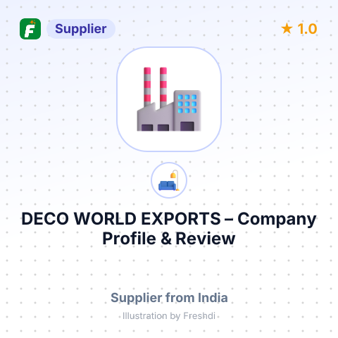 DECO WORLD EXPORTS – summary card, no photo uploaded yet