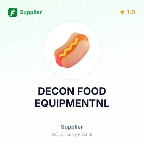 DECON FOOD EQUIPMENTNL – summary card, no photo uploaded yet