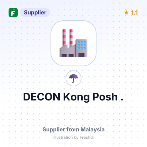 DECON Kong Posh . – summary card, no photo uploaded yet