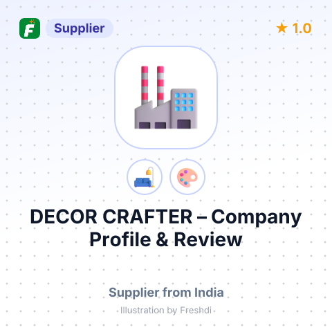 DECOR CRAFTER – summary card, no photo uploaded yet