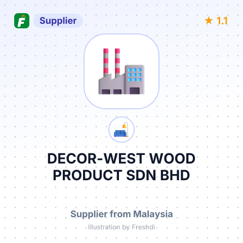 DECOR-WEST WOOD PRODUCT SDN BHD – summary card, no photo uploaded yet