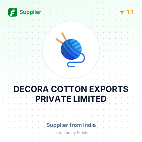 DECORA COTTON EXPORTS PRIVATE LIMITED – summary card, no photo uploaded yet