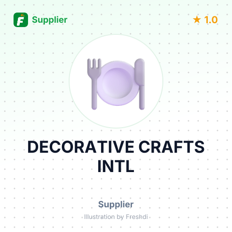 DECORATIVE CRAFTS INTL – summary card, no photo uploaded yet