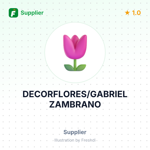 DECORFLORES/GABRIEL ZAMBRANO – summary card, no photo uploaded yet