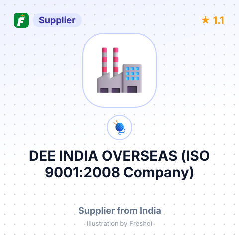 DEE INDIA OVERSEAS (ISO 9001:2008 Company) – summary card, no photo uploaded yet